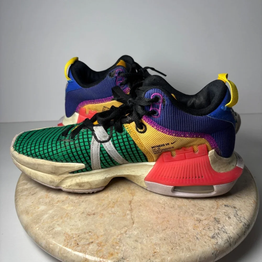 Nike LeBron Witness VII Basketball Shoes 6.5 Multicolor DQ8426-301 Fair Cond
